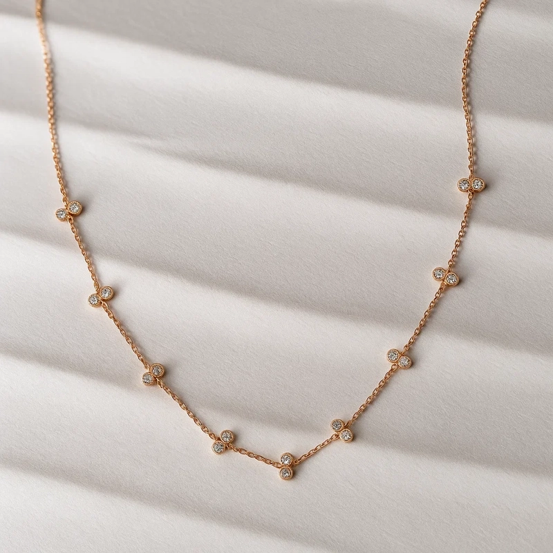COLLAR ROSE MULTICIRCONES - 3