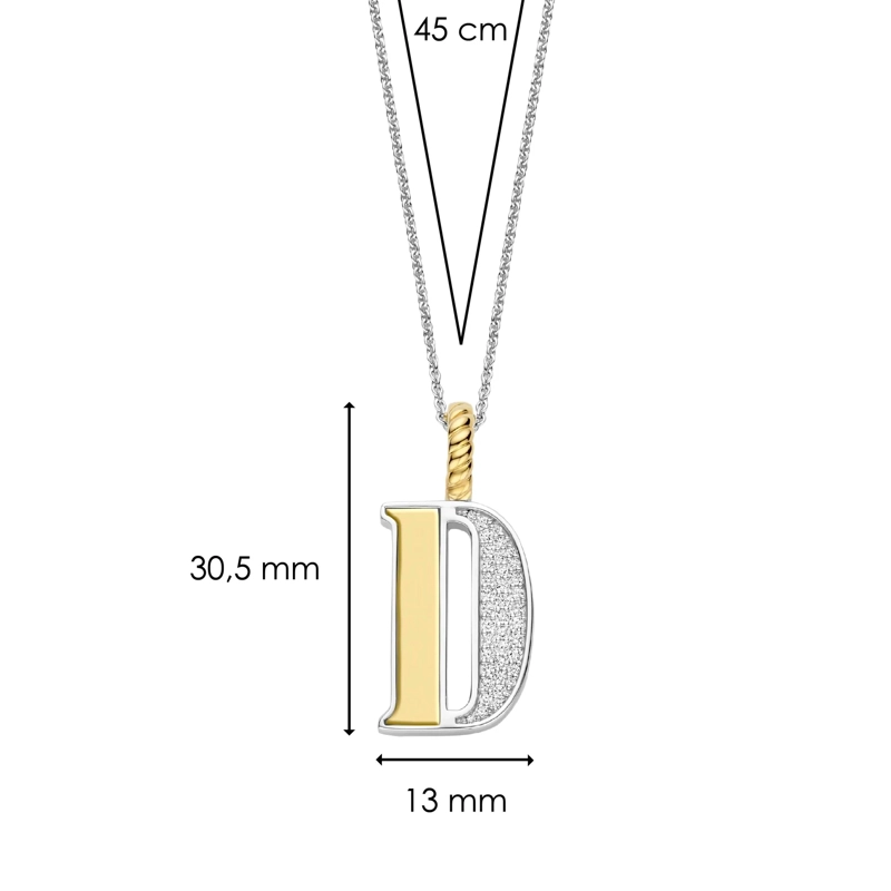 COLLAR TI SENTO LETRA 'D' 6840ZYD - 3