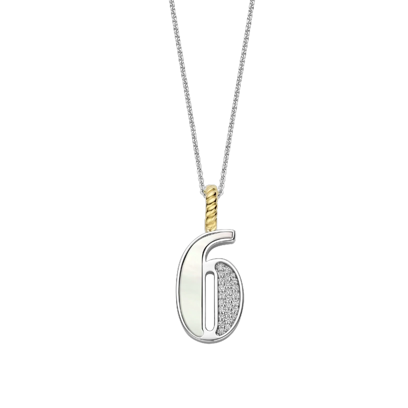 COLLAR TI SENTO NUMERO '6' 6841MW6 - 1