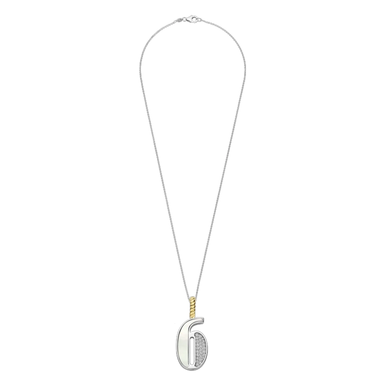 COLLAR TI SENTO NUMERO '6' 6841MW6 - 3