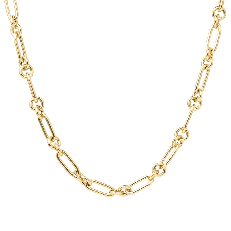 COLLAR DE ORO AMARILLO 18 KTS ESLABONES 45CM - 1