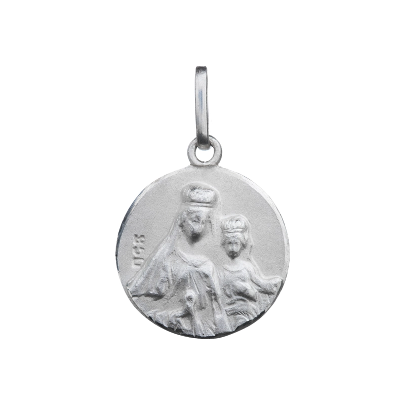 ESCAPULARIO PLATA SAGRADO CORAZON 16MM - 2