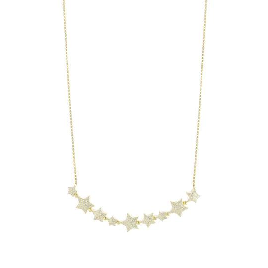 COLLAR MULTIESTRELLAS RIGIDAS DORADAS - 1