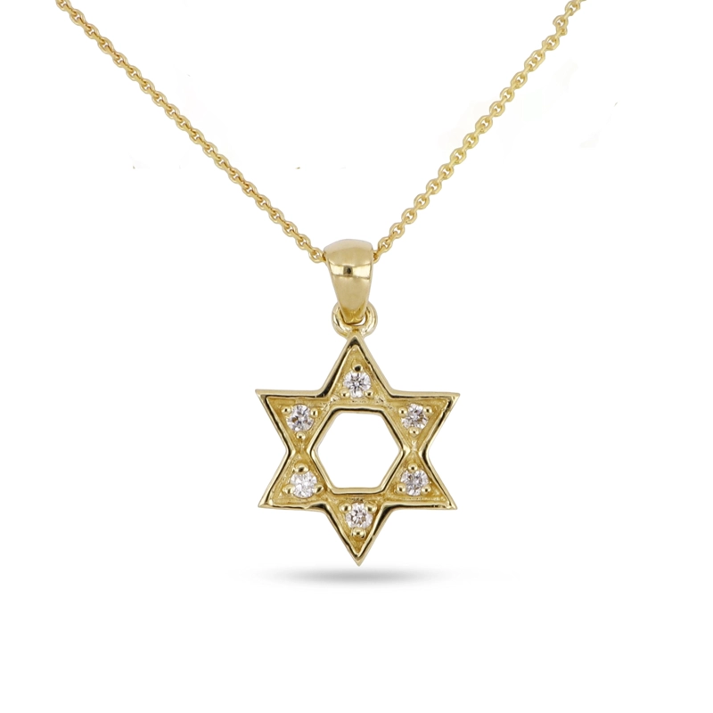 COLLAR OA ESTRELLA DAVID DIAMANTES - 1