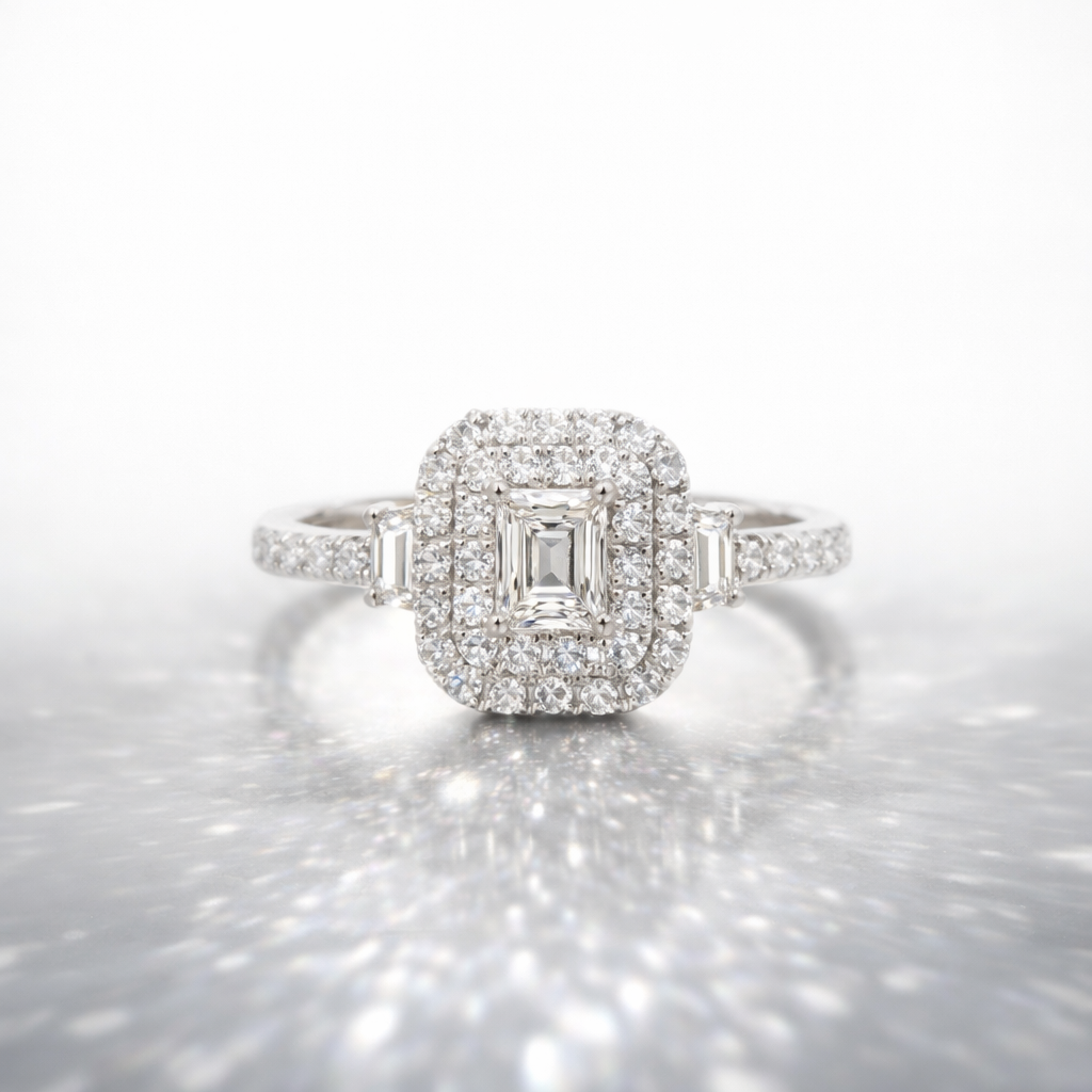 ANILLO ORO BLANCO SOFIA BAGUETTE #12 - 2