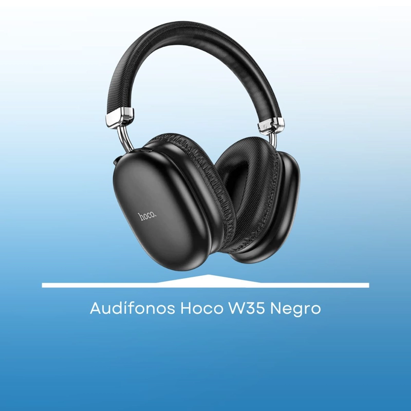 AUDIFONOS BLUETOOTH 90 HORAS BATERIA HIFI HOCO W35 MAX JOY  PLATA - 9