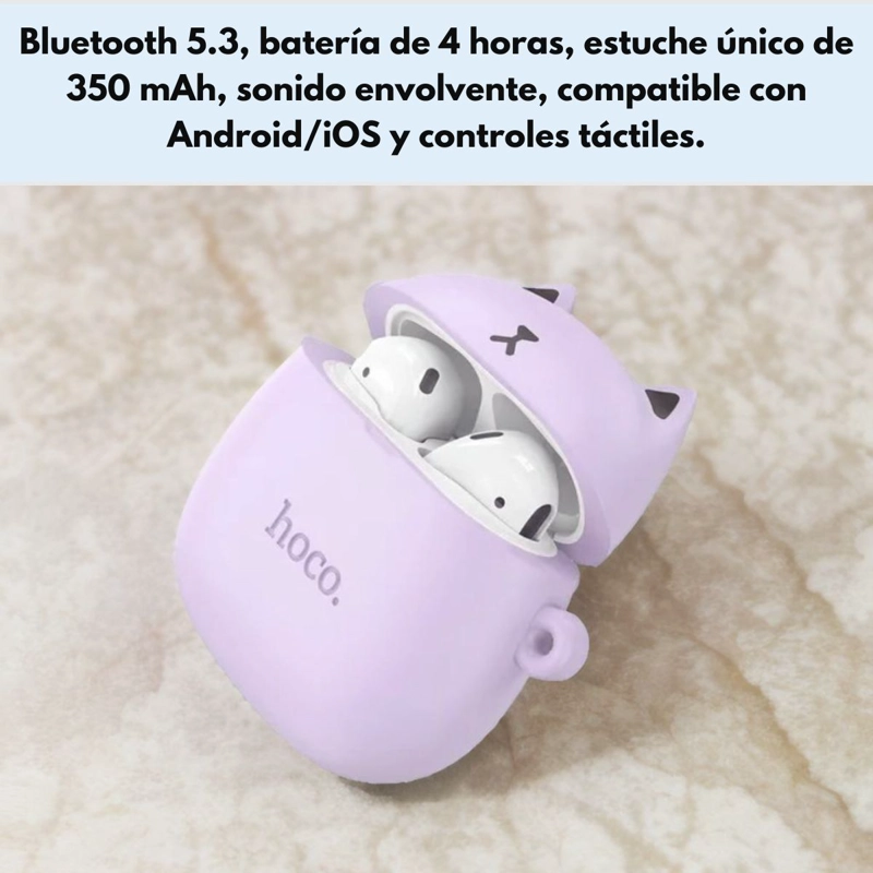 AUDIFONOS HOCO EW45 IN EAR TWS BLUETOOTH FOREST CAT - 5