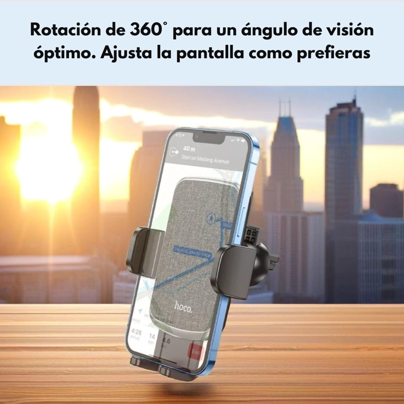 SOPORTE PARA AUTO HOCO CA94 POLARIS PARA REJILLA NEGRO - 5