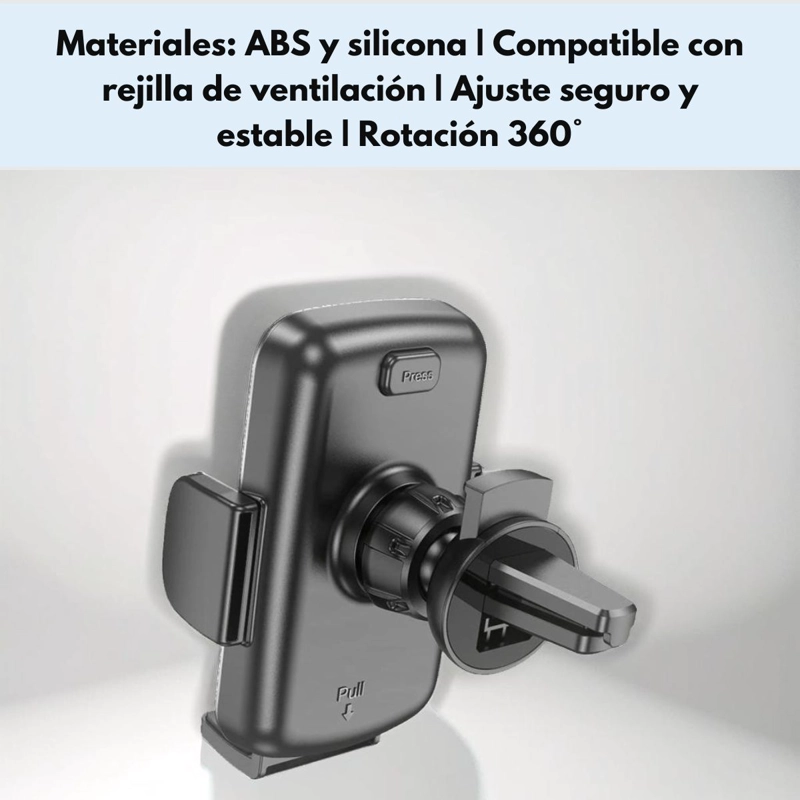 SOPORTE PARA AUTO HOCO CA94 POLARIS PARA REJILLA NEGRO - 6