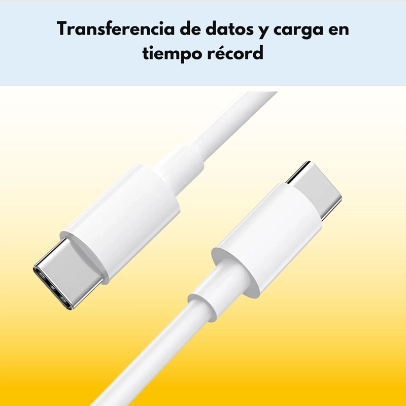 CABLE HOCO X51 TIPO C A TIPO C 100W 2M CARGA RAPIDA - BLANCO - 4