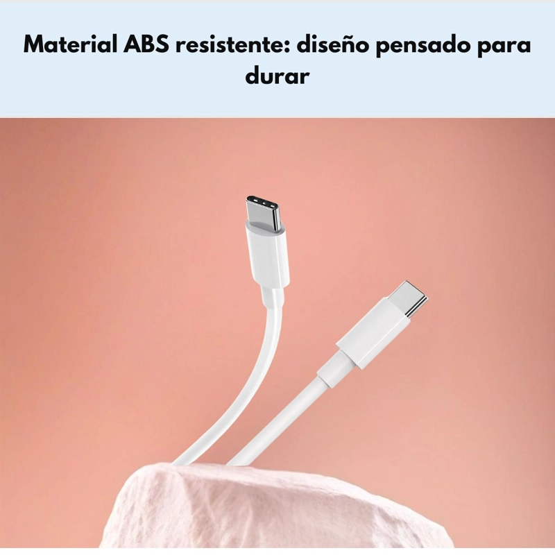 CABLE HOCO X51 TIPO C A TIPO C 100W 2M CARGA RAPIDA - BLANCO - 5
