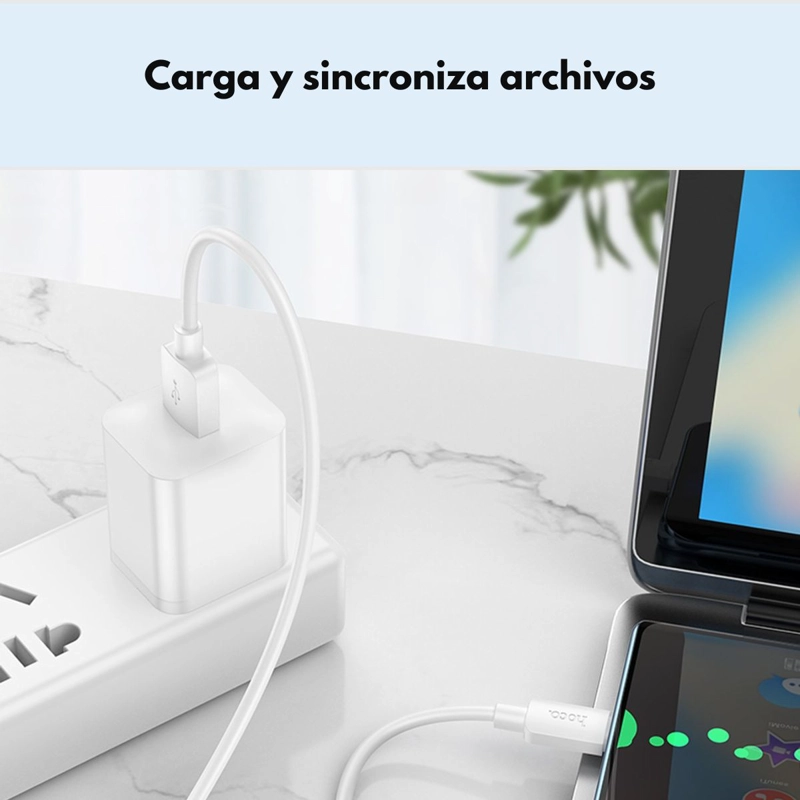 CABLE USB HOCO CON ENTRADA USB SALIDA TIPO C - 4