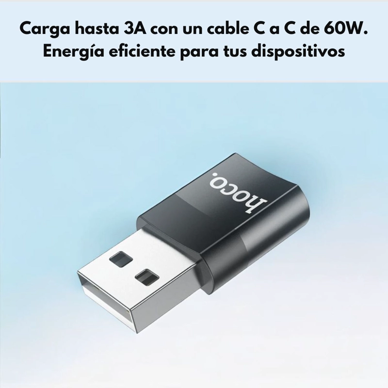 ADAPTADOR/OTG USB 2.0 A USB TIPO C HEMBRA COLOR NEGRO UA17 - 4