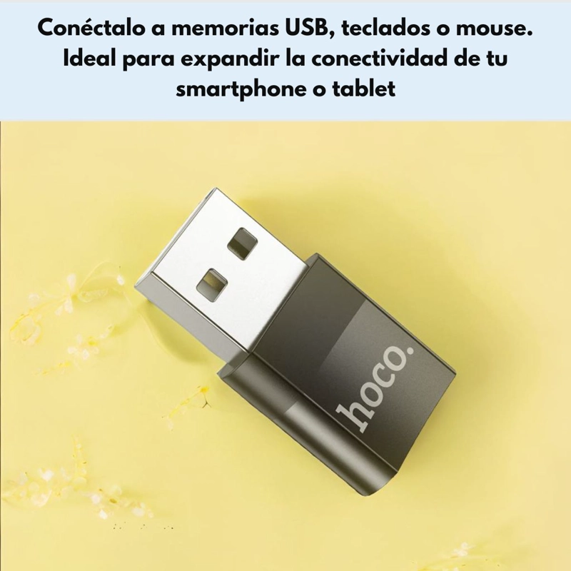 ADAPTADOR/OTG USB 2.0 A USB TIPO C HEMBRA COLOR NEGRO UA17 - 5