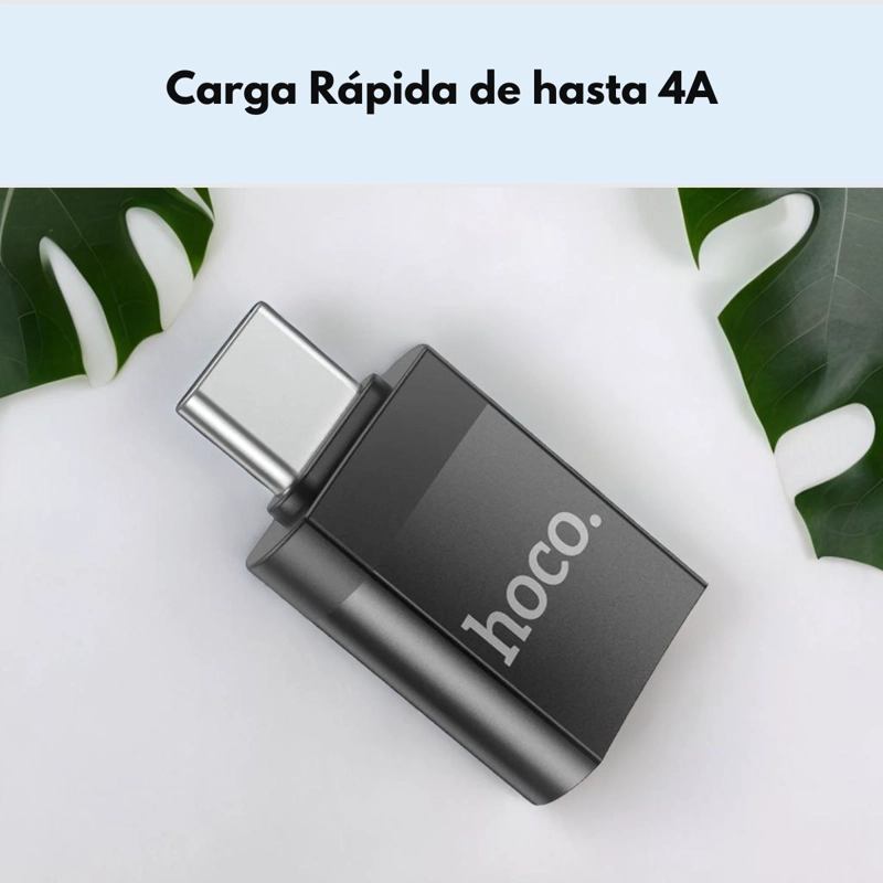 ADAPTADOR USB A TIPO C USB 3.0 HEMBRA A MACHO HOCO UA17 OTG - 5