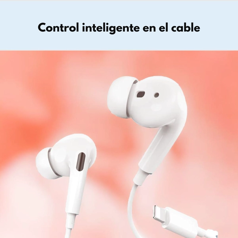 AUDIFONO HOCO M1 PRO LIGHTNING BT5.1 COLOR BLANCO - 4