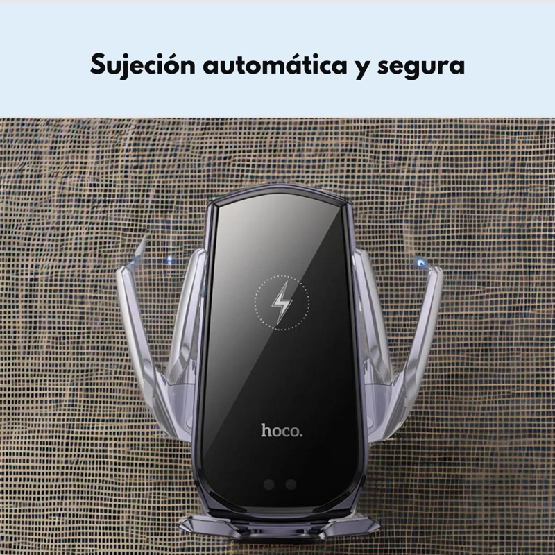 SOPORTE DE AUTO CARGA INALAMBRICA PARA IPHONE SMARTPHONE - 3