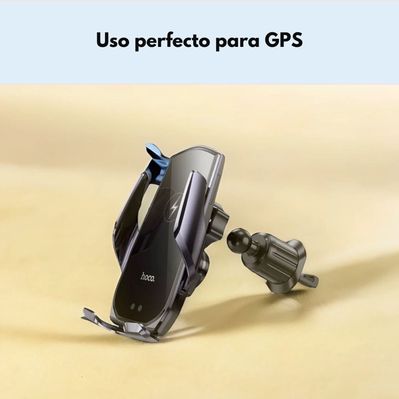 SOPORTE DE AUTO CARGA INALAMBRICA PARA IPHONE SMARTPHONE - 4