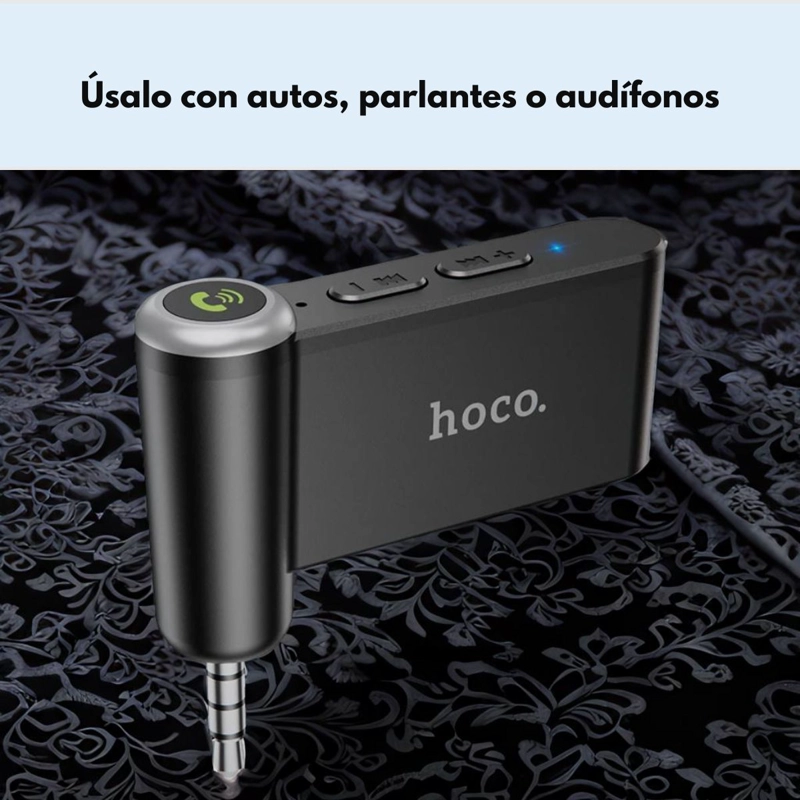 RECEPTOR BLUETOOTH AUTO AUX HOCO E58 MANOS LIBRES FM - 3
