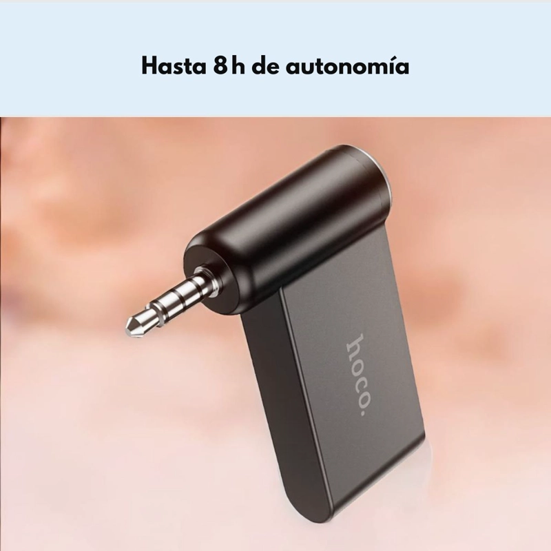 RECEPTOR BLUETOOTH AUTO AUX HOCO E58 MANOS LIBRES FM - 4