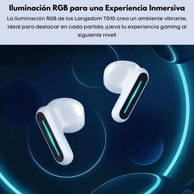 AUDIFONOS LANGSDOM TG10 TWS GAMING BLUETOOTH BAJA LATENCIA - 7