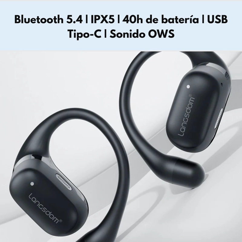 AUDIFONOS DEPORTIVO BLUETOOTH TWS ENC IPX LANGSDOM TS17 - 7