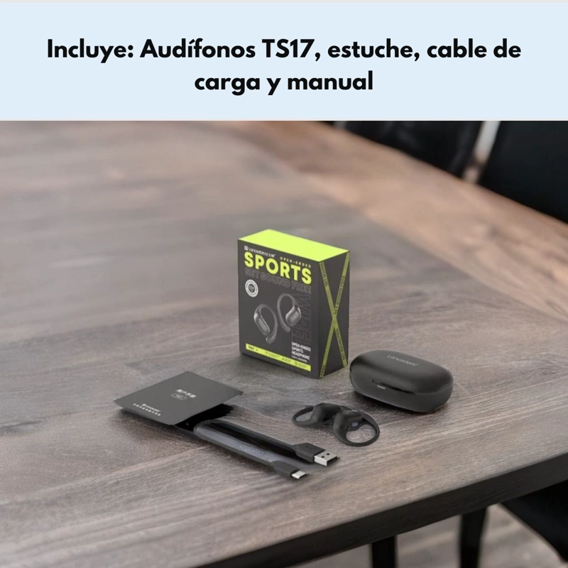 AUDIFONOS DEPORTIVO BLUETOOTH TWS ENC IPX LANGSDOM TS17 - 8
