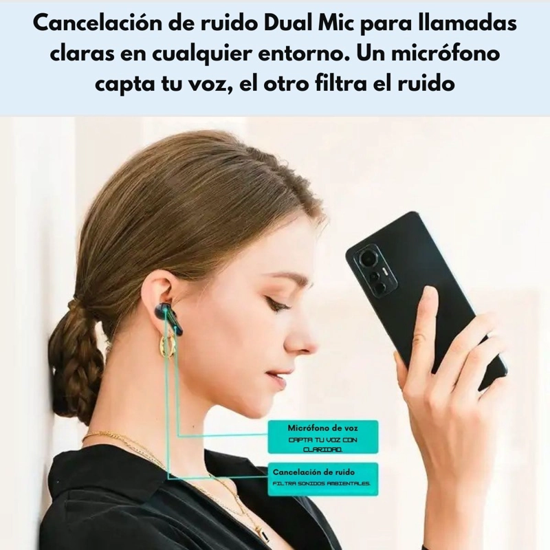 AUDIFONOS LANGSDOM TG17 BLUETOOTH TWS 9D ENC Y MICROFONO - 3