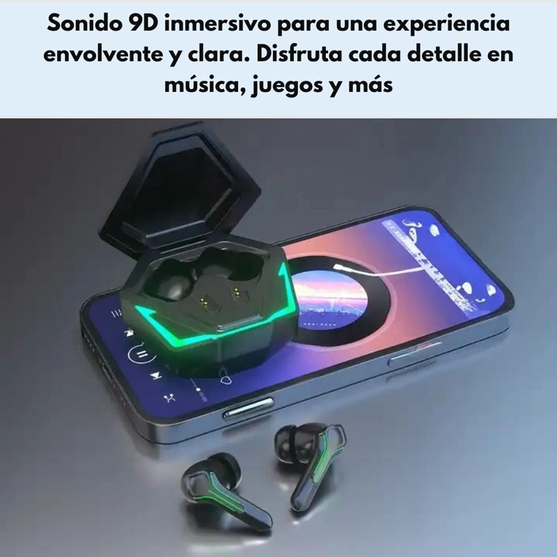 AUDIFONOS LANGSDOM TG17 BLUETOOTH TWS 9D ENC Y MICROFONO - 4