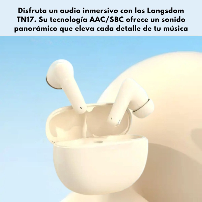 AUDIFONOS LANGSDOM TN17 TWS DEPORTIVOS RESISTENTE AL AGUA - 5