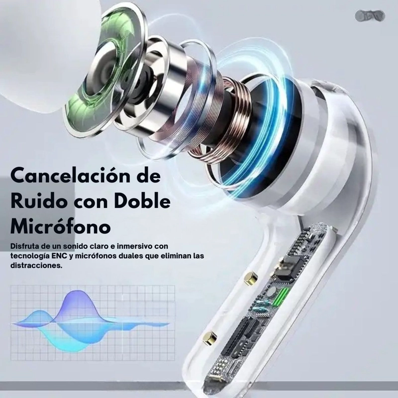 AUDIFONOS LANGSDOM TN56A TWS HIFI BLUETOOTH 5.3 MICROFONO - 4