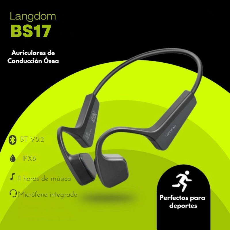 AUDIFONOS DEPORTIVOS CONDUCCION OSEA IPX-5 LANGSDOM BS17 - 6