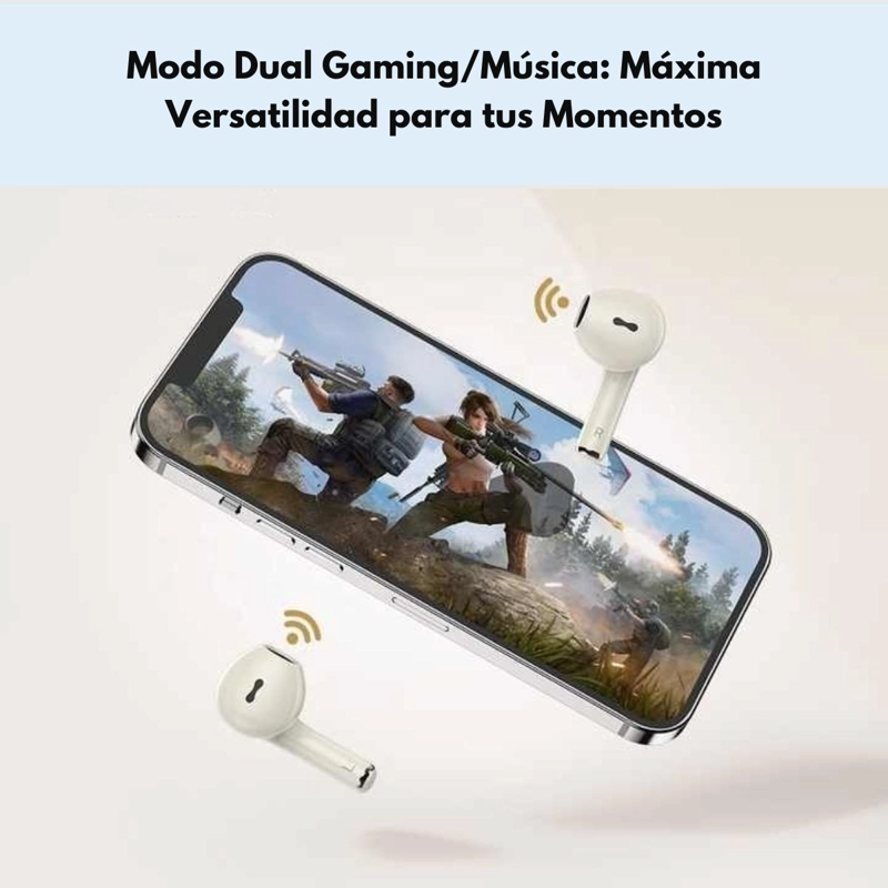 AUDIFONOS GAMING ENC IPX BAJA LATENCIA LANGSDOM TN31 BLANCO - 3