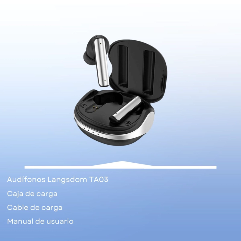 AUDIFONOS GAMING INALAMBRICOS ANC Y ENC IPX5 - LANGSDOM TA03 - 9