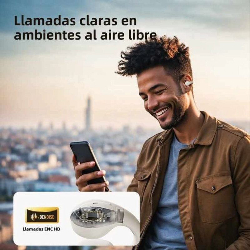 AUDIFONOS DEPORTIVOS INALAMBRICOS IPX5 60H LANGSDOM CLIPBUDS - 3