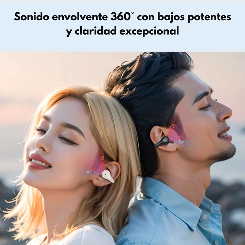 AUDIFONOS DEPORTIVOS INALAMBRICOS IPX5 60H LANGSDOM CLIPBUDS - 5