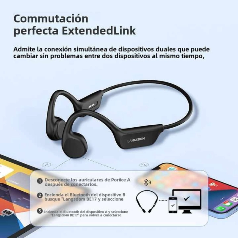 AUDIFONOS DEPORTIVOS DE CONDUCCION OSEA IPX8 LANGSDOM BE17 - 6