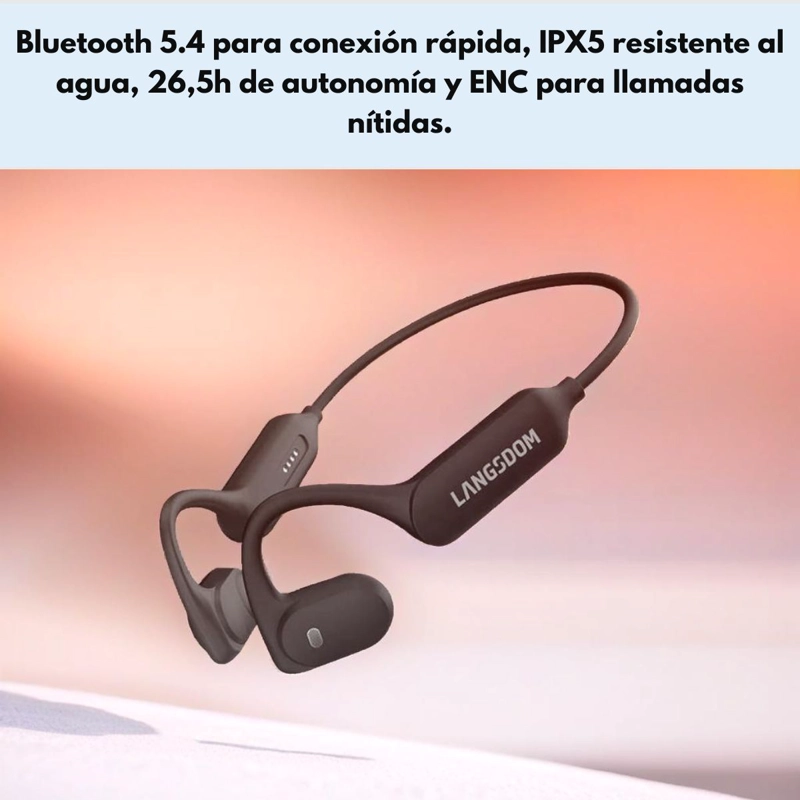 AUDIFONOS DEPORTIVOS ESTILO ABIERTO IPX5 21HR LANGSDOM BE10 - 8