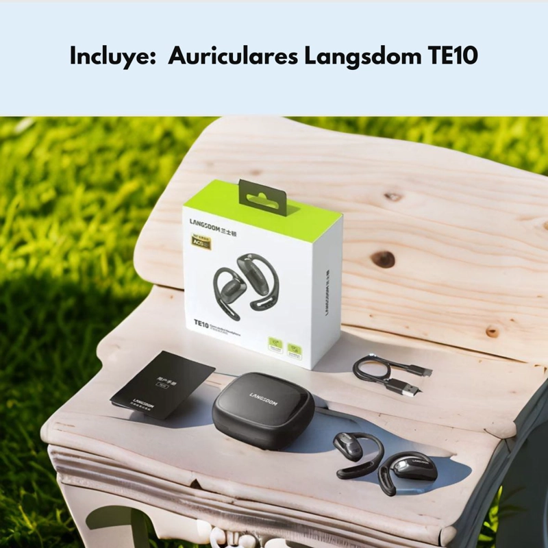 AUDIFONOS DEPORTIVOS INALAMBRICOS IPX 5 ENC LANGSDOM TE10 - 9