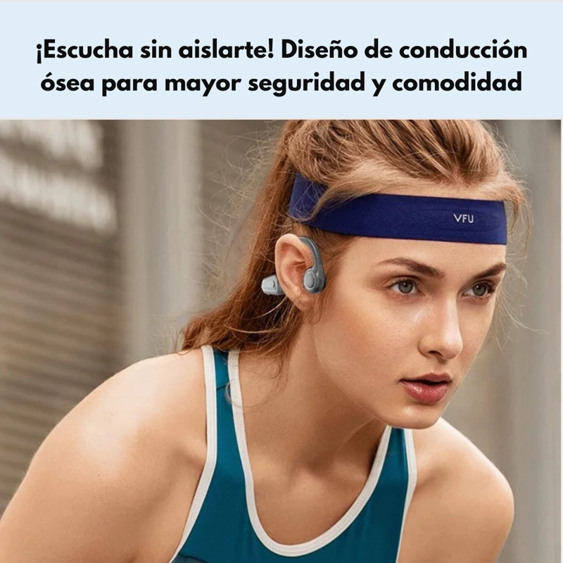 AUDIFONOS DEPORTIVOS CONDUCCION OSEA IPX4 13H LANGSDOM BE13 - 3
