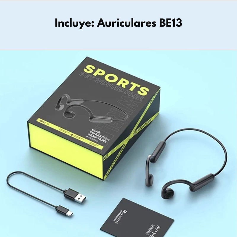 AUDIFONOS DEPORTIVOS CONDUCCION OSEA IPX4 13H LANGSDOM BE13 - 9