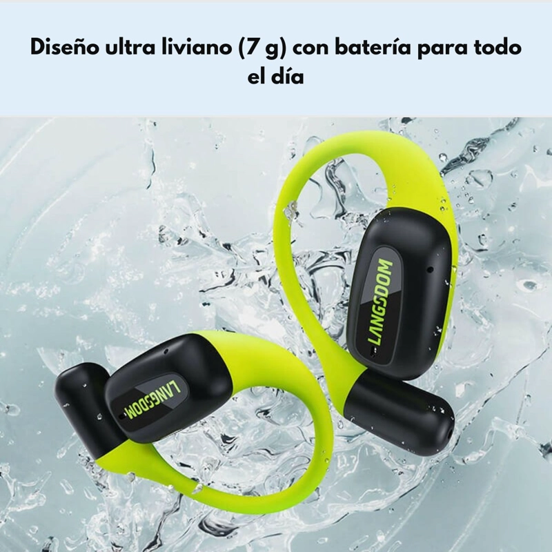 AUDIFONOS DEPORTIVOS BLUETOOTH 24H LIGEROS LANGSDOM AIRFIT - 2