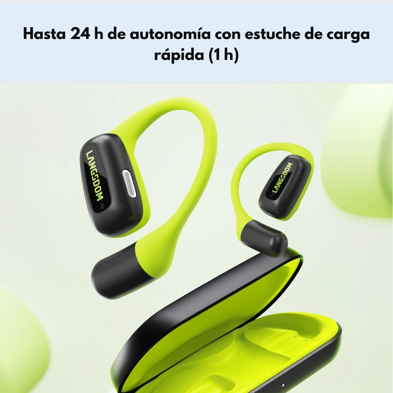 AUDIFONOS DEPORTIVOS BLUETOOTH 24H LIGEROS LANGSDOM AIRFIT - 3