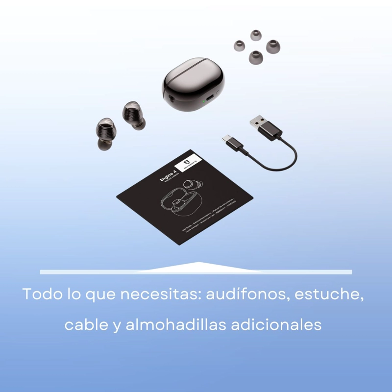 AUDIFONOS INALAMBRICOS HI-RES Y LDAC SOUNDPEATS ENGINE 4 - 10