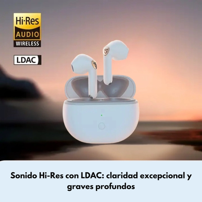 AUDIFONOS BLUETOOTH HIFI CON LDAC SOUNDPEATS AIR3 DELUXE HS - 3