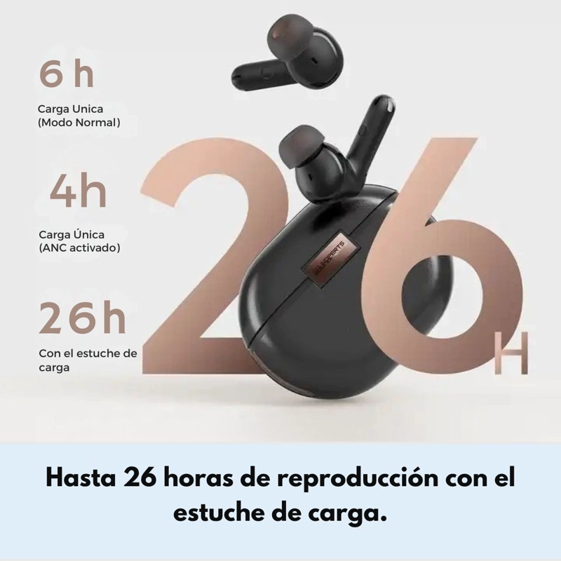 AUDIFONOS BLUETOOTH ANC HIFI IPX 4 SOUNDPEATS AIR4 PRO - 5