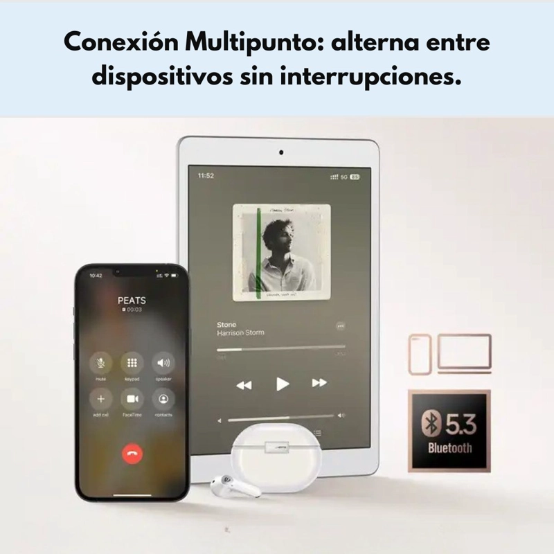 AUDIFONOS BLUETOOTH ANC HIFI IPX 4 SOUNDPEATS AIR4 PRO - 8