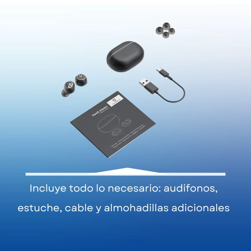 AUDIFONOS BLUETOOTH IPX5 TACTIL SOUNDPEATS FREE2 CLASSIC - 9