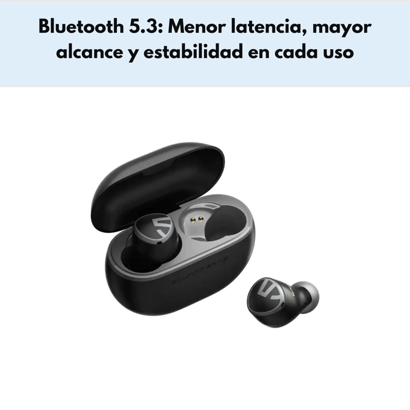 AUDIFONOS BLUETOOTH HIFI LDAC Y IPX5 SOUNDPEATS MINI HS - 4
