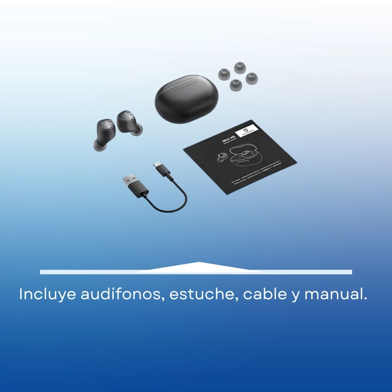 AUDIFONOS BLUETOOTH HIFI LDAC Y IPX5 SOUNDPEATS MINI HS - 10